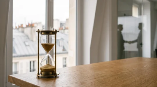 Illustration symbolisant la reduction du delai de recrutement en France, entre rapidite et qualite de selection